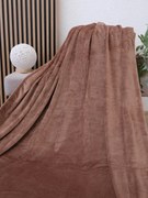 Deka mikroplyš Exclusive 150 × 200 cm – Laura mocha mousse