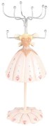 Ružový stojanček na šperky šaty Princess - Ø 7*19 cm