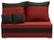 Dvojmiestna pohovka s funkciou spania GUSTO 2 Červená/čierna