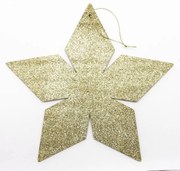 DECOLED Zlatá hviezda, 2D, 15 cm