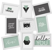 Nástenný fotorámik Cali White 49,5x46,5 cm