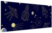 Obraz - Vesmír (120x50 cm)