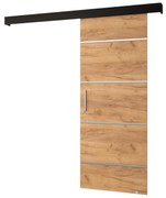 Posuvné dvere 70 cm Slavdro 4 (craft zlatý + čierna matná). Akcia -6%. Vlastná spoľahlivá doprava až k Vám domov. 1108752