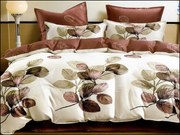 Obliečky Autumn Leaves 200x220/2×70x80 cm – Krémové s Listami