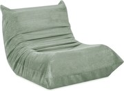 Detské ergonomické kreslo MOONI – zelená, prémiový manšester