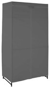 Sivá látková šatníková skriňa 90x160 cm Dara – Premier Housewares
