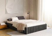 XXXLutz ČALÚNENÁ POSTEĽ, 120/200 cm, čierna Boxxx - Online Only spálne - 002555001720