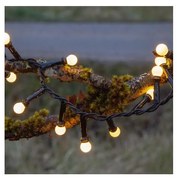 Eglo -LED Vonkajšia vianočná reťaz  BERRY MINI 300xLED/8 funkcií 11m IP44 teplá biela