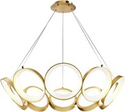 Toolight Toolight, LED závesné svietidlo 80cm, 70W, 4000K, 3269lm, APP1800-CP, zlatá matná, OSW-09667