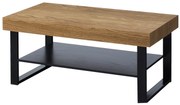 Konferenčný stolík Mozaika 41 110 cm z masívu dub medový/čierny