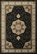 Berfin Dywany, Kusový koberec Anatolia 5328 S (Black), 150x230, čierna, kancelária