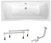 Obdĺžniková vaňa Laguna Cube Way Plus 160x70 cm akrylát ľavá aj pravá SIKOCUB1600APN