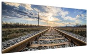 Obraz - Koľaje (120x50 cm)