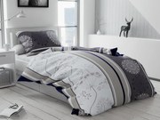 Bavlnené obliečky MANDALA NATURA sivé