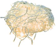 Vianočné svetielka LED cencúle 100l vonkajšie Trans+gn+flash biely kábel 10