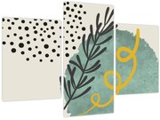 Obraz - Abstraktné listy N⁰1 (90x60 cm)