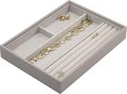 Krabička na šperky Stackers štyri priehradky classic taupe