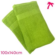 Plážová osuška froté Deluxe zelená 100x140cm