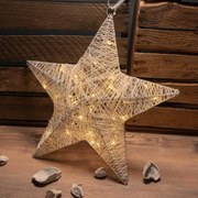 Nexos 28302 Vianočná dekorácia - vianočná hviezda - 35 cm, 30 LED diód