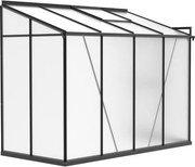 Skleník k stene 195 x 122 x 249 cm, čierny