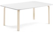 Stôl ELTON, 1800x800x590 mm, laminát - biela, breza
