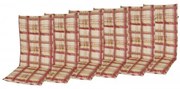 Doppler CLASSIC 9017 vysoký - set 6 ks - podušky na stoličky a kreslá