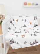 Detská deka do postieľky mikroplyš Exclusive 80 × 100 cm – Zimný les