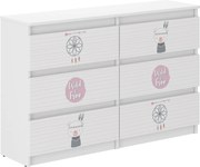 Wooden Toys Detská komoda R-120 MEDVEDÍK INDIÁN