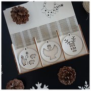 Vianočné ozdoby z dreva a plastu, Vianočné dekorácie drevené , drevené doplnky PR0100-Christmas set +