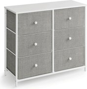 Komoda látková AUK-E1032 Farba: Sivá