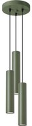 Sollux SL.1487 - Luster na lanku LAGOS 3xGU10/10W/230V zelená