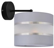 Nástenné svietidlo HELEN 1xE27/15W/230V šedá/čierna