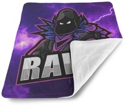 Sablio Deka pre bábätko FORTNITE RAVEN Fialová búrka - 80x100 cm