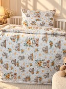 INTERMEDIC SK Detské bavlnené obliečky Veselé prasiatka 90x130 + 45x65 cm, 100 % bavlna, zips