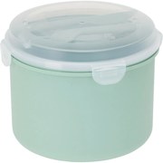 EH Krabička na obed s nádobkou na dresing a príborom, zelená