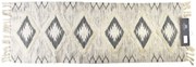 Dekorativní koberec BOHO 180x60 cm šedý/béžový