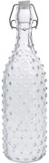 Sklenená fľaša s clip uzáverom Dots 1 l