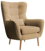 Kreslo Veneza 1  (svetlohnedá + buk). Akcia -19%. Vlastná spoľahlivá doprava až k Vám domov. 1098919