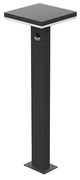 LED Vonkajšia lampa so senzorom BARI LED/10W/230V 4000K 60 cm IP54 antracit