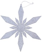 DECOLED Vločka III, pr. 40 cm, stříbrná