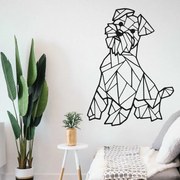 Drevený obraz na stenu pes I 3D HODINY PR0228 HEU+