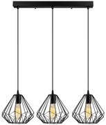 Luster na lanku DIAMOND 3xE27/100W/230V
