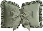 Dekoračný vankúš BOW 2 olivový