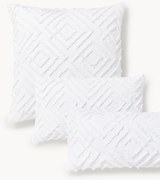 Obliečka na vankúš z bavlneného perkálu's tuftovaným dizajnom Phil