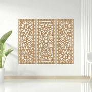 Drevená viacdielna dekorácia na stenu mandala | SENTOP FB-HDF0514-A