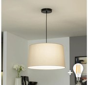 Brilagi - LED luster na lanku CERIA 1xE27/40W/230V, pr. 45 cm, béžový