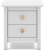 Biely detský nočný stolík z borovicového dreva Max - Marckeric