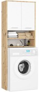Koupelnová skříňka nad pračku FIN dub artisan/bílá
