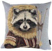 Gobelínová vankúš mýval v kabátiku - 45 * 15 * 45cm