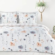 Dekorstudio Posteľná súprava so saténovou väzbou LEA 10 s motívom kvetov Rozmer posteľných obliečok: Šírka x Dĺžka: 200x220cm + 2 ks 70x80 cm